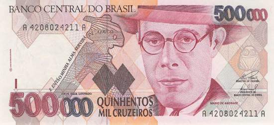 500000 Cruzeiros 1990